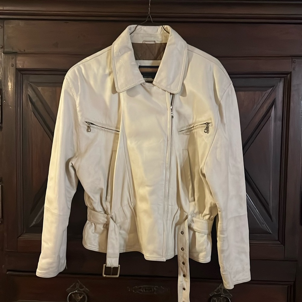 Vintage leather Motorcycle jacket